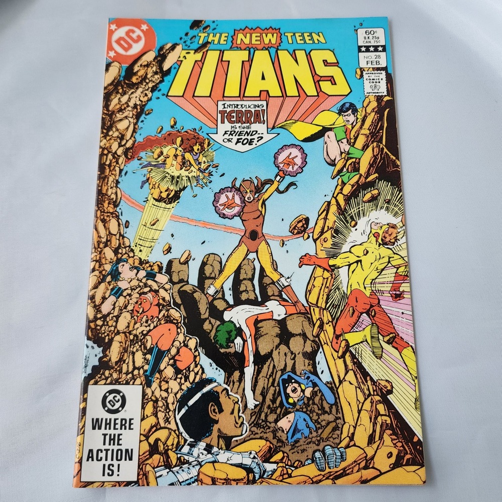 New Teen Titans #28 Comic Book February 1983 DC Comics Terra VG B&B Short Run OG